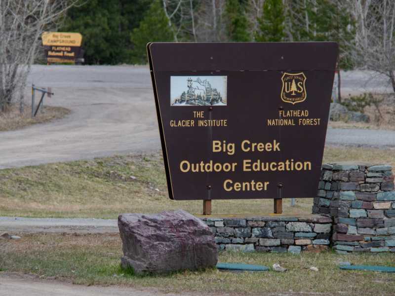 Flathead National Forest and Glacier Institute's Big Creek Outdoor Education Center next to Glacier National Park