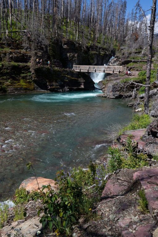 Saint Mary Falls Hiking Trail in Glacier National Park